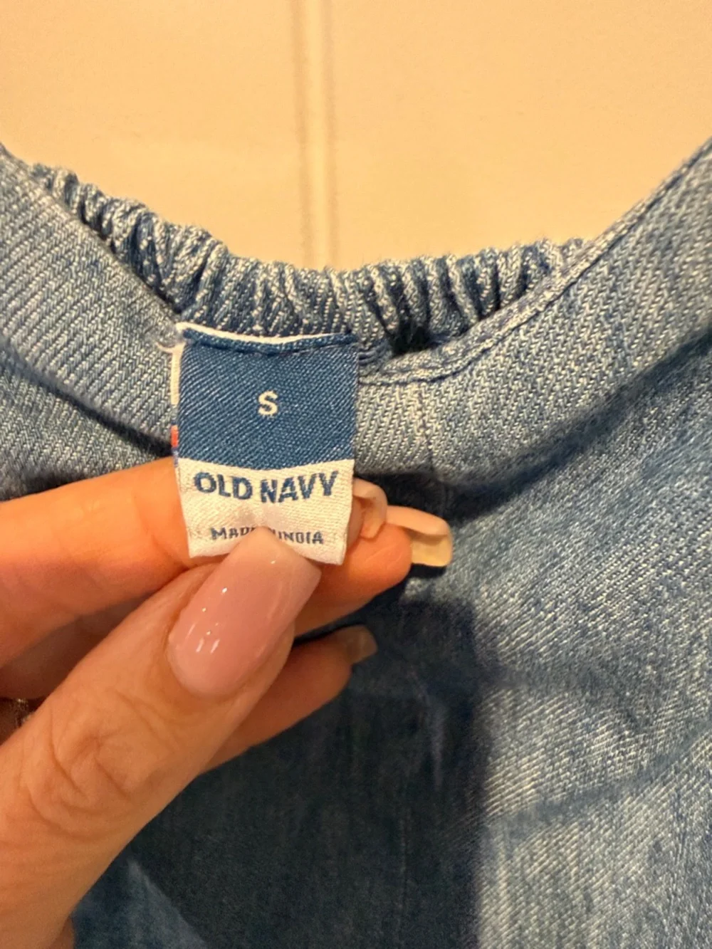 Old Navy Light Blue Denim Jumpsuit - Picture 3 of 5